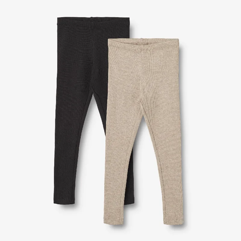 Women's Metallic Tight Trousers in Gold for a Glamorous Party Ensemble2 Rib Leggings Maddy - gravel melange black Women's Metallic Tight Trousers in Gold for a Glamorous Party Ensemble2 Rib Leggings Maddy - gravel melange black