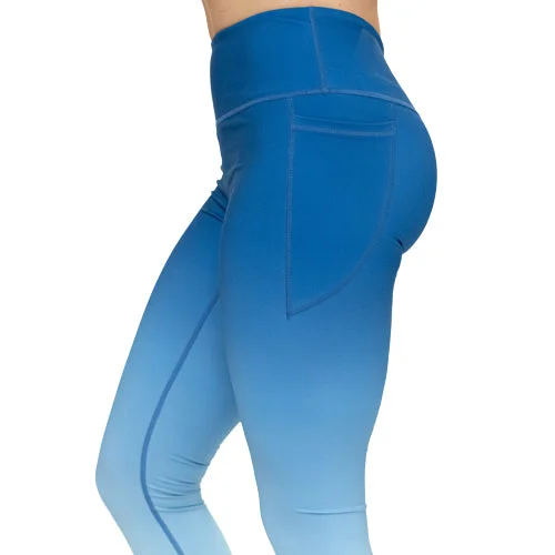 Women's Faux Leather Tight Trousers with Studded Details in Brown for an Edgy StyleBlue Ombre Leggings Women's Faux Leather Tight Trousers with Studded Details in Brown for an Edgy StyleBlue Ombre Leggings