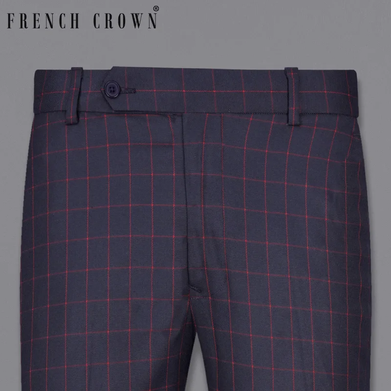 Women's Straight - Leg Linen Pants for a Breezy Summer LookCharcoal Navy Blue Pant Women's Straight - Leg Linen Pants for a Breezy Summer LookCharcoal Navy Blue Pant