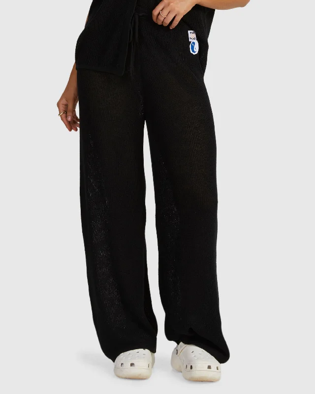 Bell - Bottom Style Women's Denim Pants with Embroidered DetailsFADE HOLIDAY PANT