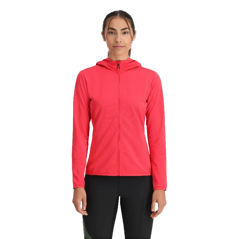 Ankle - Length Women's Printed Joggers for TravelingWomens Gridweb Fleece Hoodie - Prism Pink