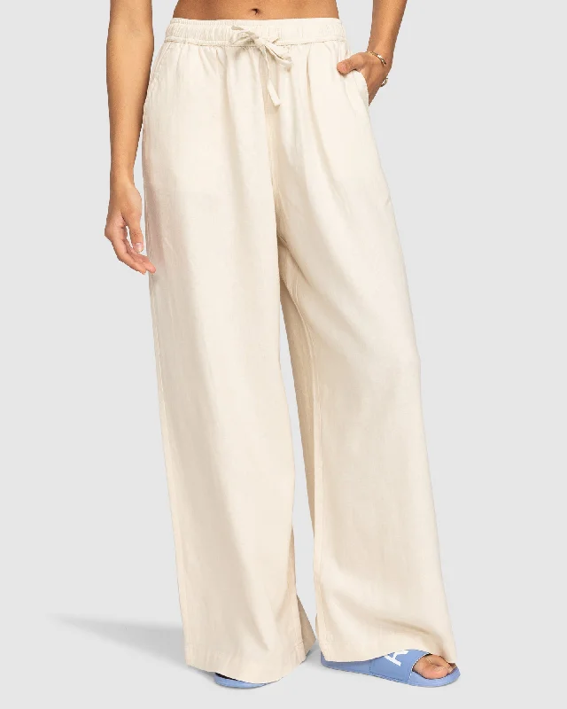 Women's Straight - Leg Linen Pants for a Breezy Summer LookLEKEITIO BREAK MID PANT