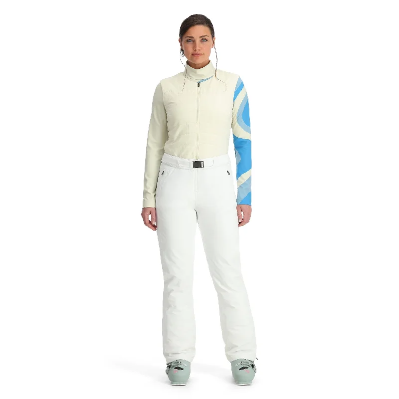 Plus Size Women's Cargo Pants with Multiple Pockets for HikingWomens On Piste Bib - White Plus Size Women's Cargo Pants with Multiple Pockets for HikingWomens On Piste Bib - White