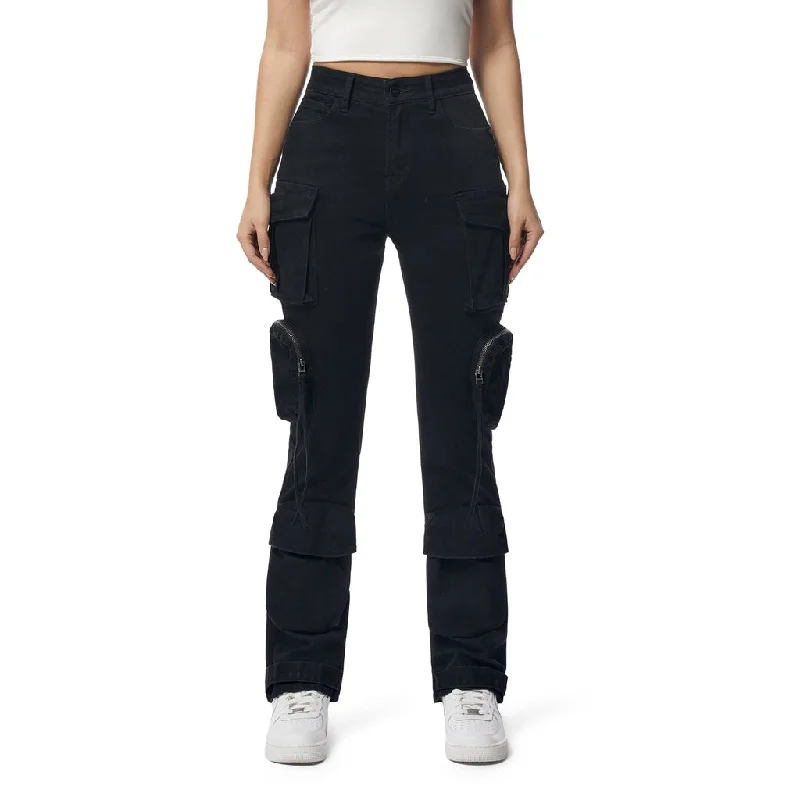 Wide - Leg Women's Chiffon Palazzo Pants for a Flowy AppealPigment Dyed Utility Twill Pants - Black Wide - Leg Women's Chiffon Palazzo Pants for a Flowy AppealPigment Dyed Utility Twill Pants - Black
