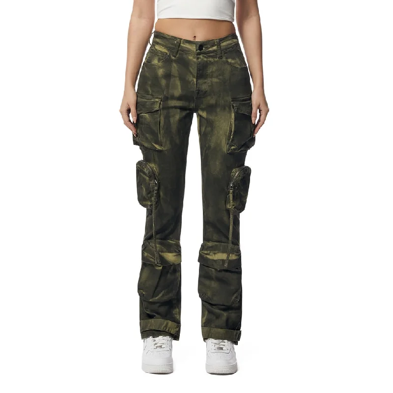 Cigarette Style Women's Printed Linen Blend Pants for Casual DaysPigment Dyed Utility Twill Pants - Clover Green Cigarette Style Women's Printed Linen Blend Pants for Casual DaysPigment Dyed Utility Twill Pants - Clover Green