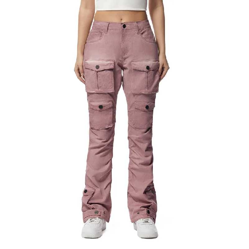 Cropped Women's Corduroy Pants in Autumn ColorsPigment Dyed Utility Twill Pants - Misty Pink Cropped Women's Corduroy Pants in Autumn ColorsPigment Dyed Utility Twill Pants - Misty Pink
