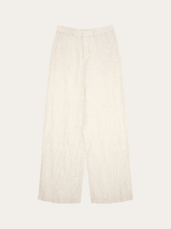 Plus Size Women's High - Waisted Bootcut Jeans in Distressed StylePOSEY natural linen pants - Light feather gray Plus Size Women's High - Waisted Bootcut Jeans in Distressed StylePOSEY natural linen pants - Light feather gray