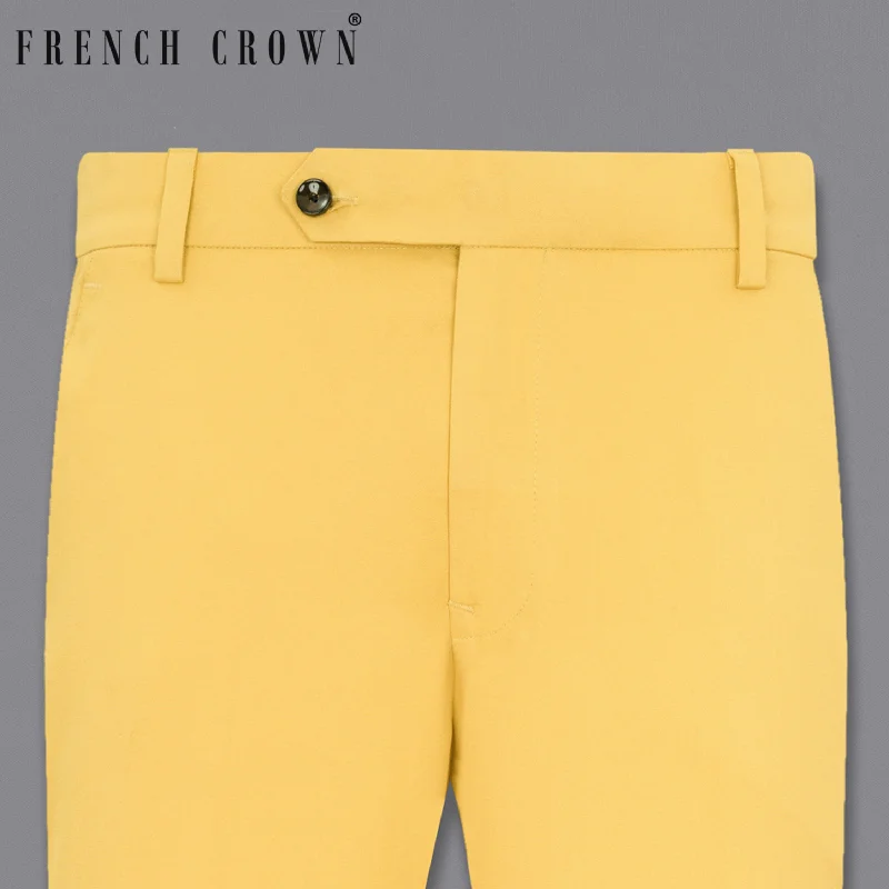 Plus Size Women's Elastic - Waist Culottes in Earth TonesRob Roy Yellow Pant