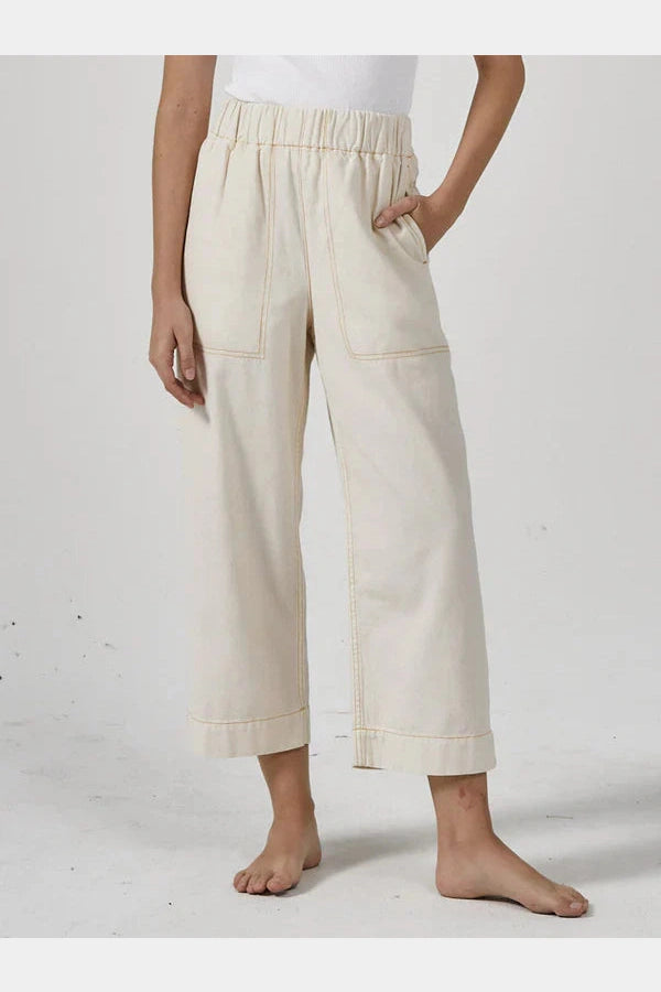 Ankle - Length Women's Printed Joggers for TravelingThrills ease utility pant - heritage white/citrus Ankle - Length Women's Printed Joggers for TravelingThrills ease utility pant - heritage white/citrus
