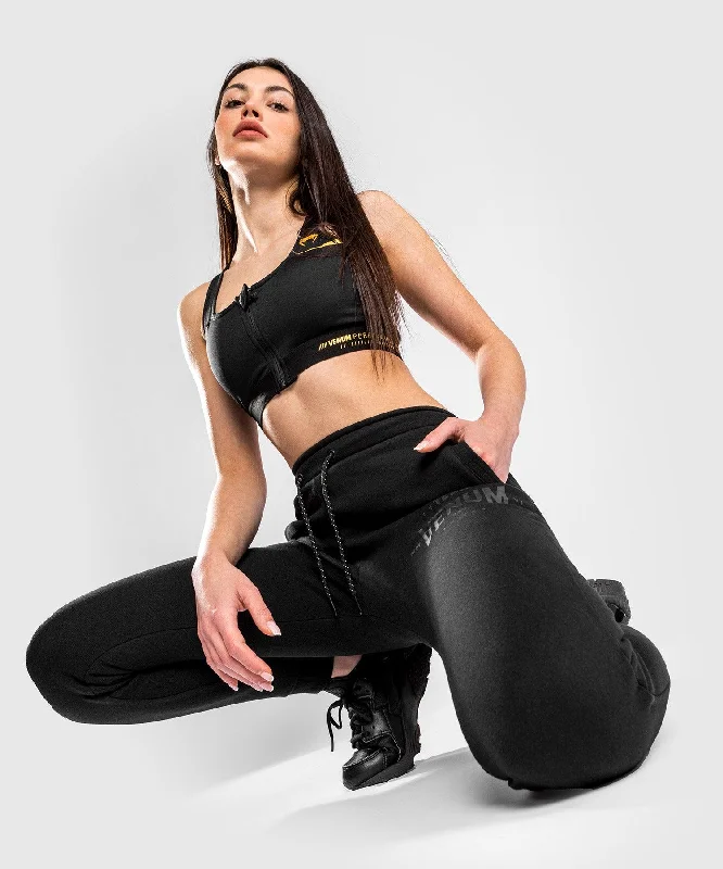 Cigarette Style Women's Printed Linen Blend Pants for Casual DaysVenum Team 2.0 Joggers - For Women - Black/Black Cigarette Style Women's Printed Linen Blend Pants for Casual DaysVenum Team 2.0 Joggers - For Women - Black/Black