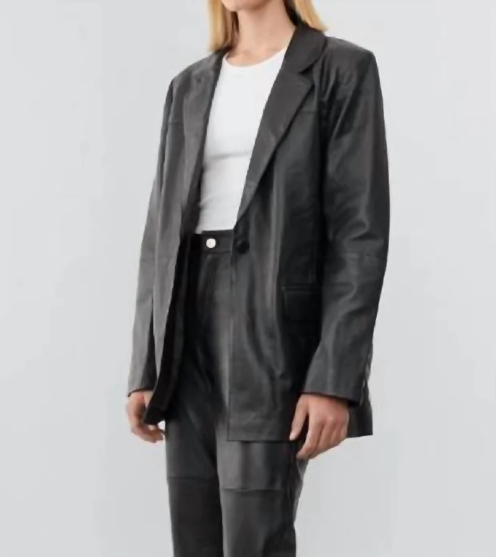 Plus Size Women's Embroidered Blazers in Floral Patterns for a Feminine TouchBrooke Blazer In Black Plus Size Women's Embroidered Blazers in Floral Patterns for a Feminine TouchBrooke Blazer In Black
