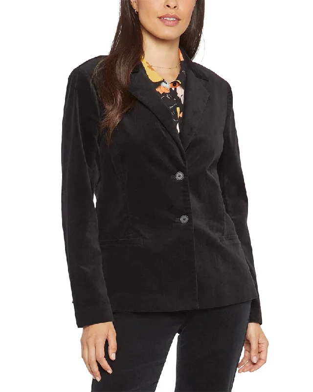Double - Breasted Women's Leather Blazers in Taupe for an Edgy LookNYDJ Classic Blazer