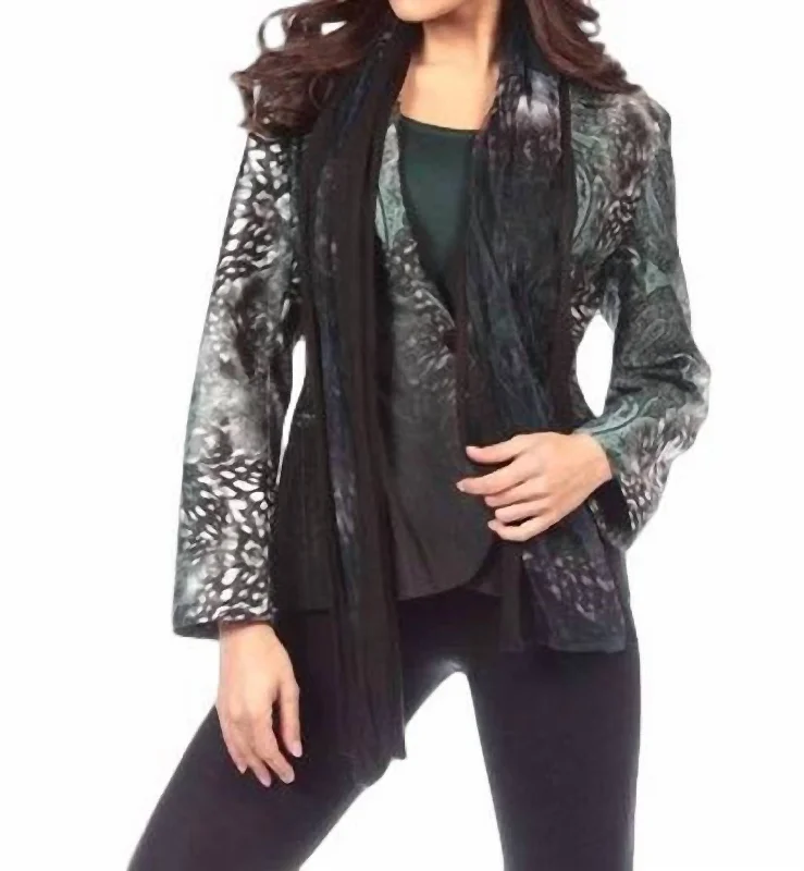 Women's Belted Blazers in Camel Color for a Sophisticated OutfitPaisley One-Button Blazer In Green Multi Women's Belted Blazers in Camel Color for a Sophisticated OutfitPaisley One-Button Blazer In Green Multi