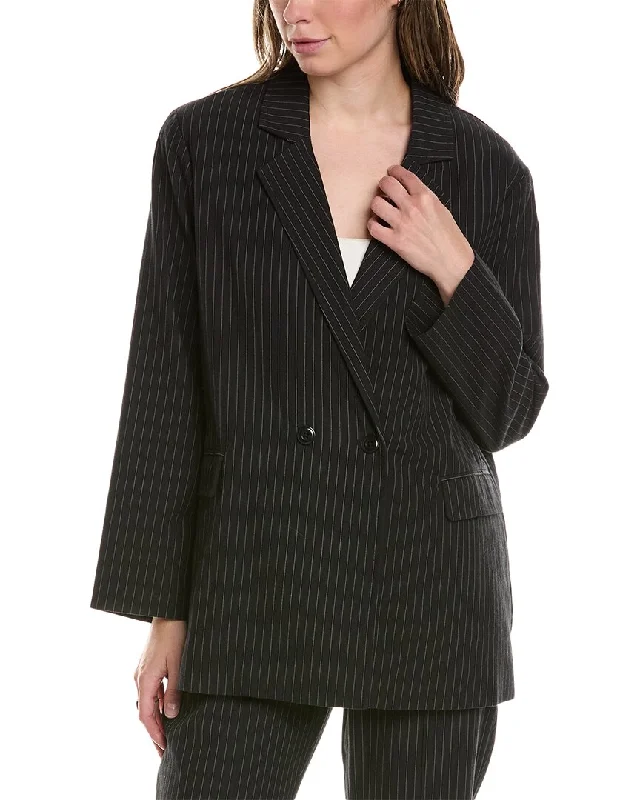 Single - Breasted Women's Corduroy Blazers in Mustard Yellow for an Autumn VibeTHE GREAT The Shlumpy Wool-Blend Blazer Single - Breasted Women's Corduroy Blazers in Mustard Yellow for an Autumn VibeTHE GREAT The Shlumpy Wool-Blend Blazer