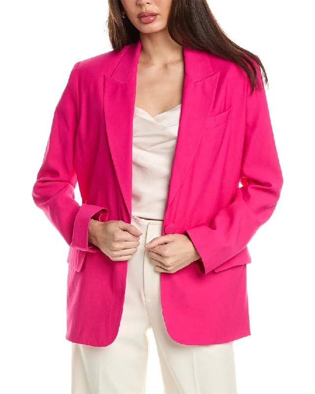 Single - Breasted Women's Linen Blend Blazers in Earth Tones for Casual WearTHE SEI Oversized Blazer Single - Breasted Women's Linen Blend Blazers in Earth Tones for Casual WearTHE SEI Oversized Blazer