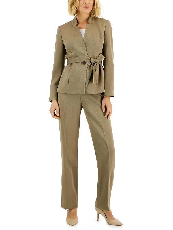 Women's Slim - Fit Blazers in Charcoal Gray for a Professional AppearanceWomens 2PC Polyester Pant Suit Women's Slim - Fit Blazers in Charcoal Gray for a Professional AppearanceWomens 2PC Polyester Pant Suit