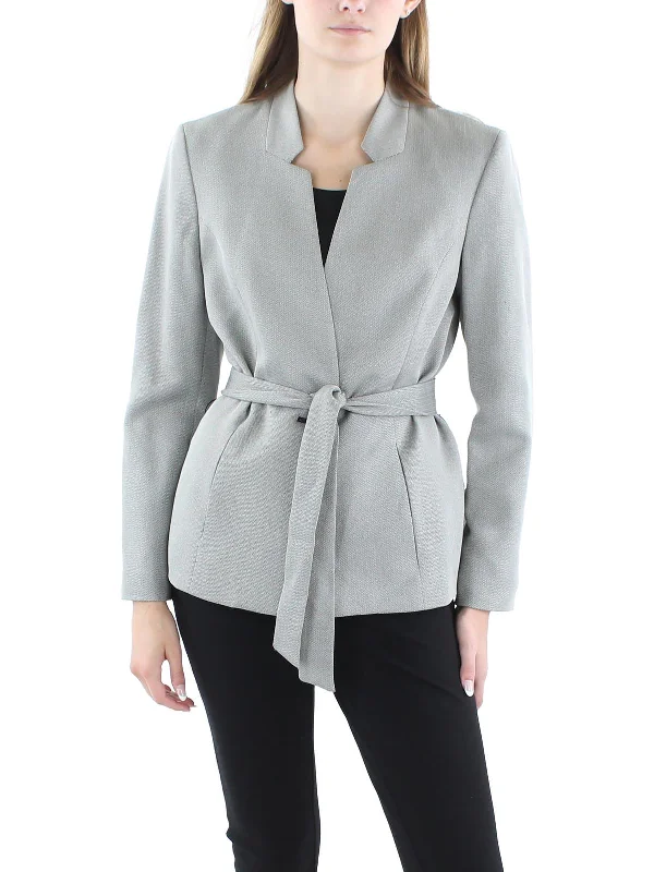 Oversized Women's Checkered Blazers in Black and White for a Trendy StyleWomens Knit Long Seeves One-Button Blazer Oversized Women's Checkered Blazers in Black and White for a Trendy StyleWomens Knit Long Seeves One-Button Blazer