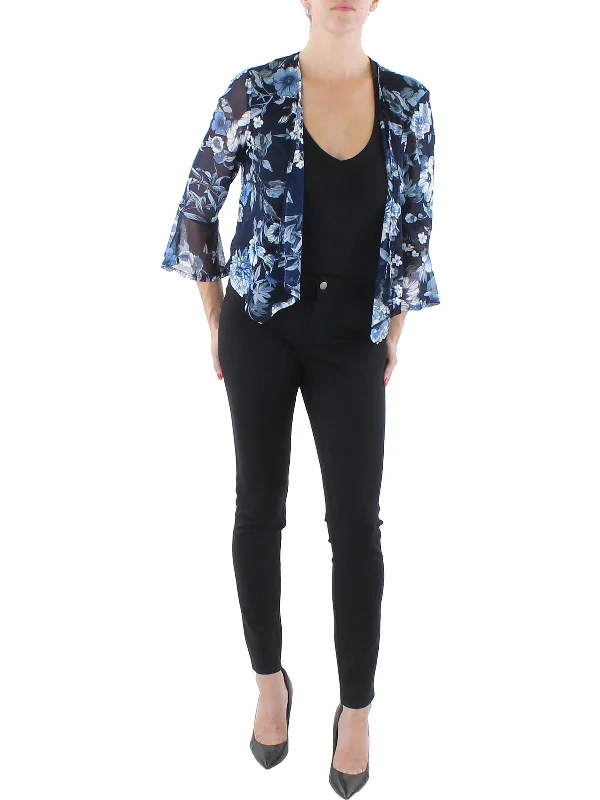 Single - Breasted Women's Tweed Blazers with Gold Buttons for a Classic LookWomens Mesh Floral Bolero Single - Breasted Women's Tweed Blazers with Gold Buttons for a Classic LookWomens Mesh Floral Bolero