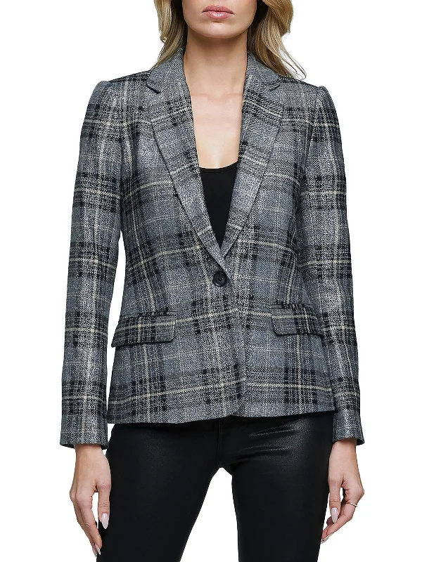 Women's Longline Linen Blazers in Pastel Colors for Summer EventsWomens Wool Blend Metallic One-Button Blazer Women's Longline Linen Blazers in Pastel Colors for Summer EventsWomens Wool Blend Metallic One-Button Blazer