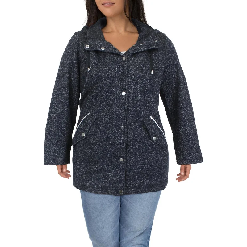 Plus size women's wool blend coats for a warm and stylish winterAvenue Womens Side Slit Hooded Walker Coat Plus size women's wool blend coats for a warm and stylish winterAvenue Womens Side Slit Hooded Walker Coat