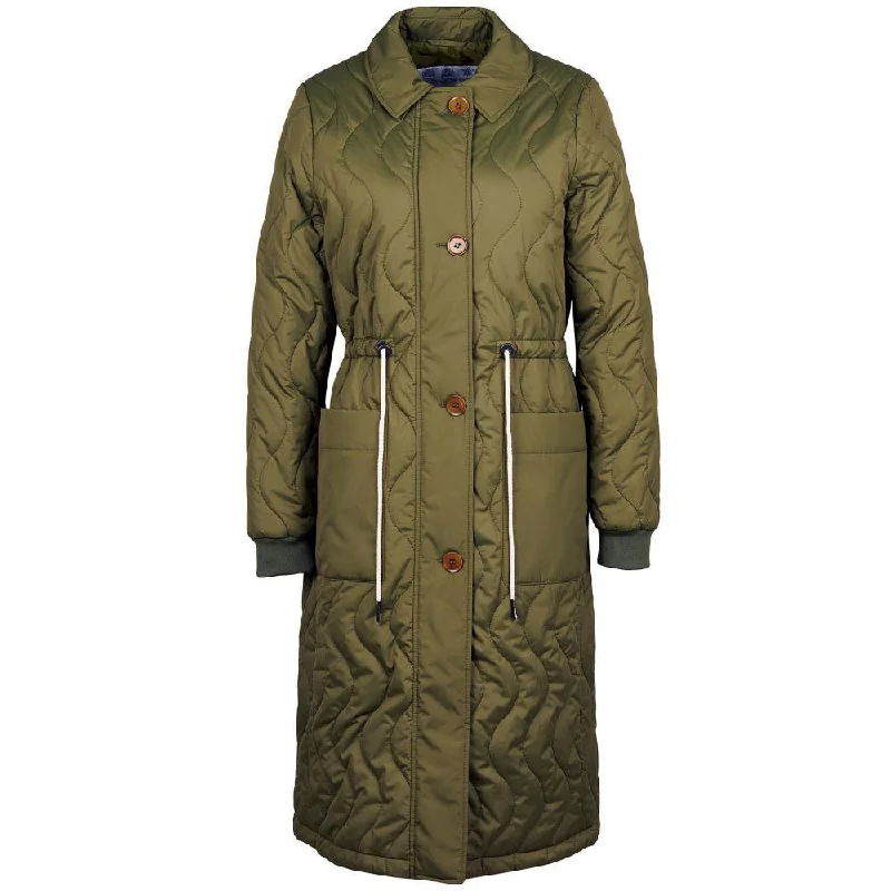 Women's reversible down coats with two - tone designs for versatile stylingBarbour Astley Ladies Quilted Coat - Dark Moss Women's reversible down coats with two - tone designs for versatile stylingBarbour Astley Ladies Quilted Coat - Dark Moss