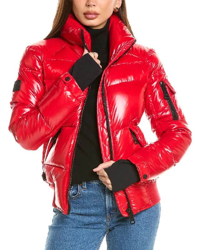 Quilted down women's coats with removable hoods for outdoor activitiesSam. Freestyle Bomber Jacket Quilted down women's coats with removable hoods for outdoor activitiesSam. Freestyle Bomber Jacket