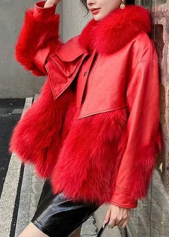 Belted women's cashmere coats in soft pastels for a luxurious feelClassy Red Fur Collar Patchwork Faux Fur Jackets Winter Belted women's cashmere coats in soft pastels for a luxurious feelClassy Red Fur Collar Patchwork Faux Fur Jackets Winter