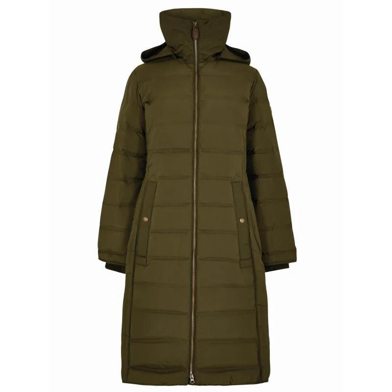 Women's reversible down coats with two - tone designs for versatile stylingDubarry Meyers Ladies Down Coat - Olive Women's reversible down coats with two - tone designs for versatile stylingDubarry Meyers Ladies Down Coat - Olive