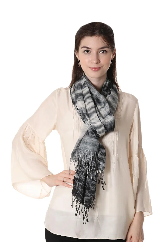 hooded women cardigan for added warmth and styleElegant Shibori 100% Cotton Shibori Shawl in Black and Ivory from India hooded women cardigan for added warmth and styleElegant Shibori 100% Cotton Shibori Shawl in Black and Ivory from India