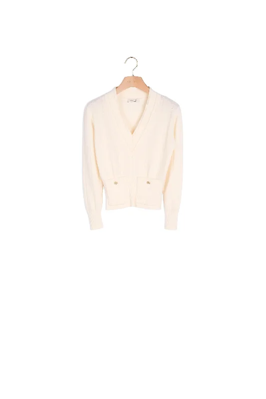 machine washable women cardigan for easy carePull en maille à col V