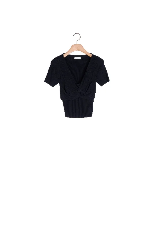 open front women cardigan for easy stylingPull court noué