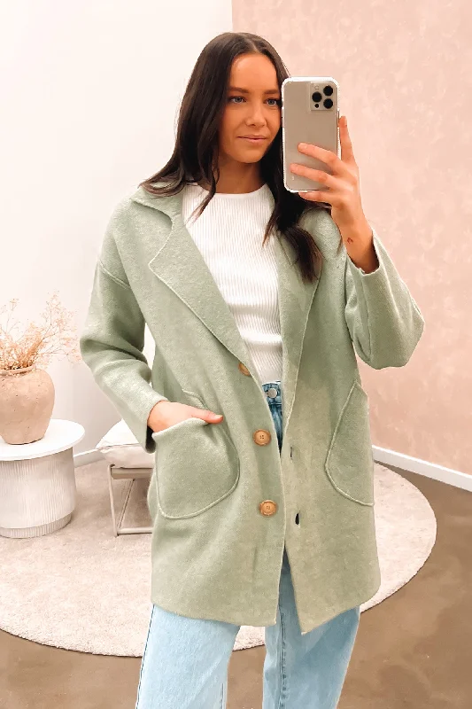 lightweight women cardigan for spring and fallIsabelle Coatigan Sage