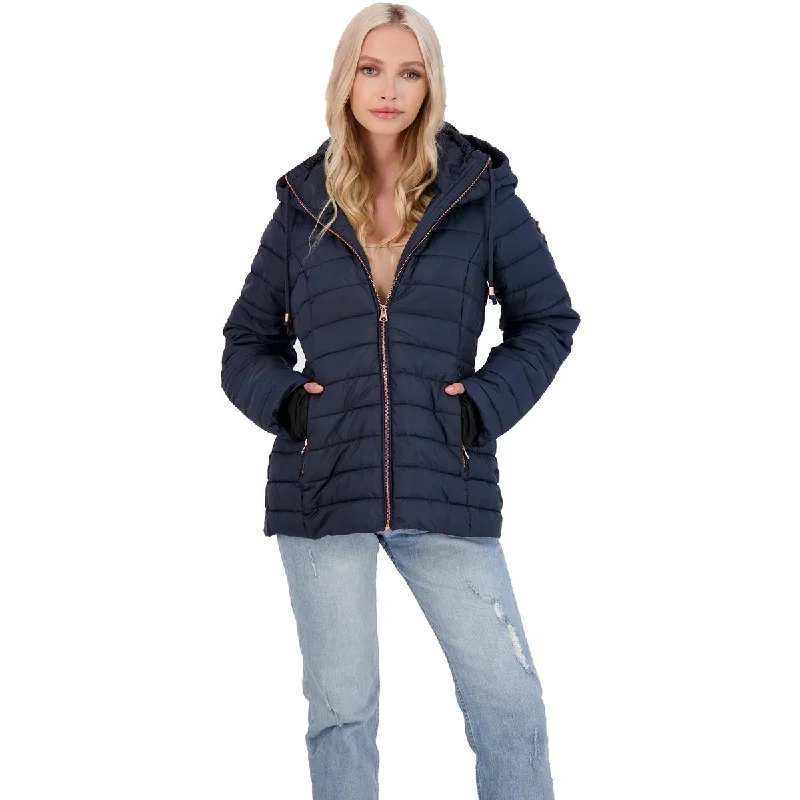 Mid - length women's down coats in a slim fit for a modern and sleek appearanceJessica Simpson Women's Quilted Packable Lightweight Puffer Coat Mid - length women's down coats in a slim fit for a modern and sleek appearanceJessica Simpson Women's Quilted Packable Lightweight Puffer Coat