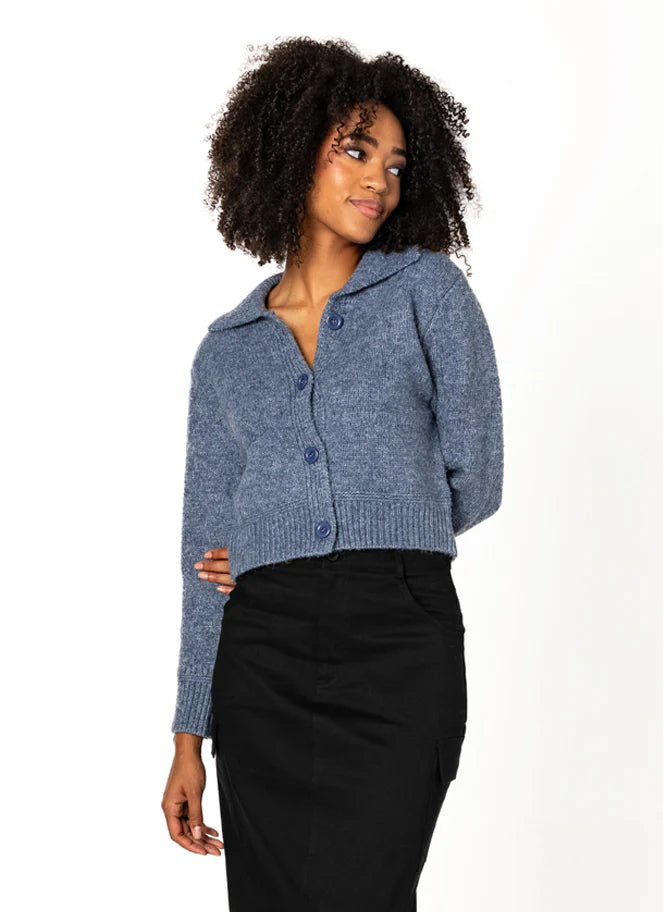 machine washable women cardigan for easy careKnit Crop Button Cardigan