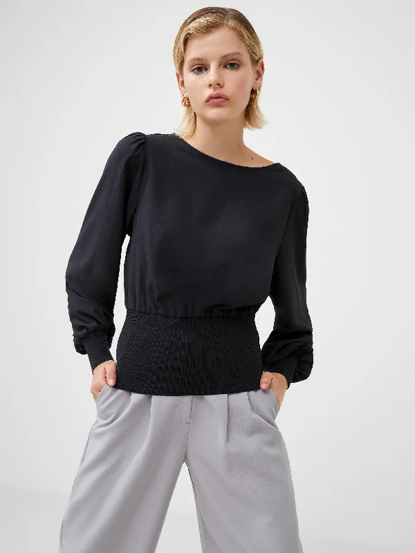 sequin embellished women cardigan for special occasionsKrista Knit Slash Neck Jumper sequin embellished women cardigan for special occasionsKrista Knit Slash Neck Jumper