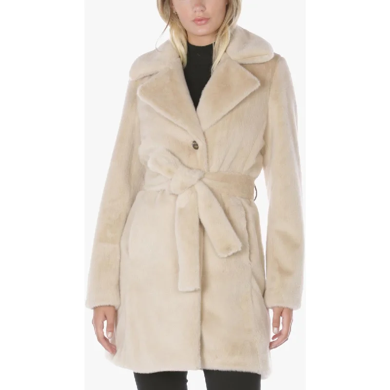 Quilted down women's coats with removable hoods for outdoor activitiesLaundry by Shelli Segal Women's Belted Mid-Length Teddy Coat with Notch Lapel Quilted down women's coats with removable hoods for outdoor activitiesLaundry by Shelli Segal Women's Belted Mid-Length Teddy Coat with Notch Lapel