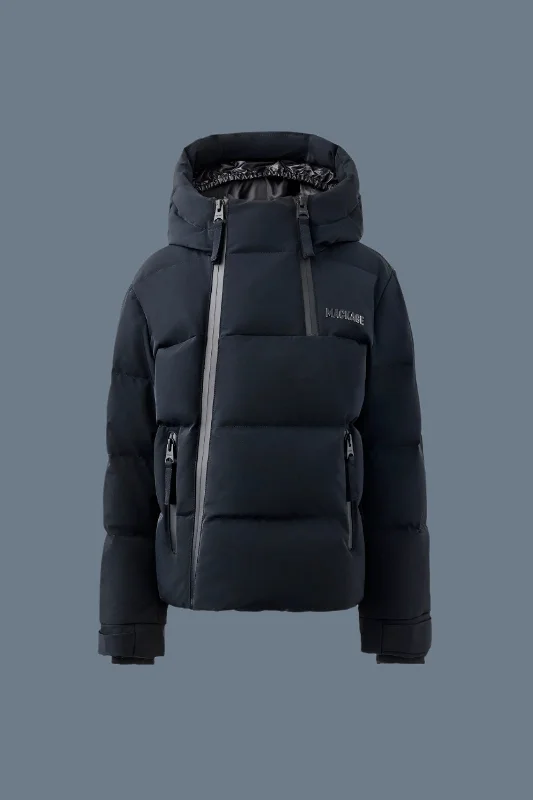 Women's reversible down coats with two - tone designs for versatile stylingLELAND