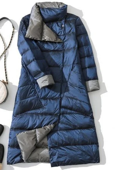 Hooded women's puffer coats in neon colors for high - visibility sportsLong White Puffer Parka Coat Female Winter Down Jacket Women Padded Double Wear Snow Down Coat Hooded women's puffer coats in neon colors for high - visibility sportsLong White Puffer Parka Coat Female Winter Down Jacket Women Padded Double Wear Snow Down Coat