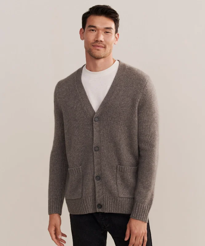 long length women cardigan with side slitsMen's Cashmere Cardigan