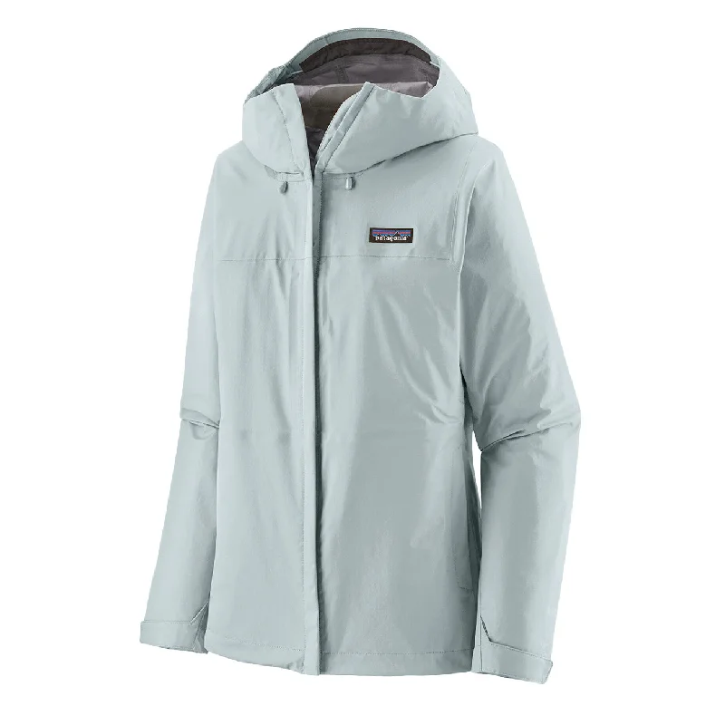 Water - resistant women's trench coats with adjustable cuffs for rainy daysPatagonia Womens Torrentshell 3L Jacket Chilled Blue Water - resistant women's trench coats with adjustable cuffs for rainy daysPatagonia Womens Torrentshell 3L Jacket Chilled Blue