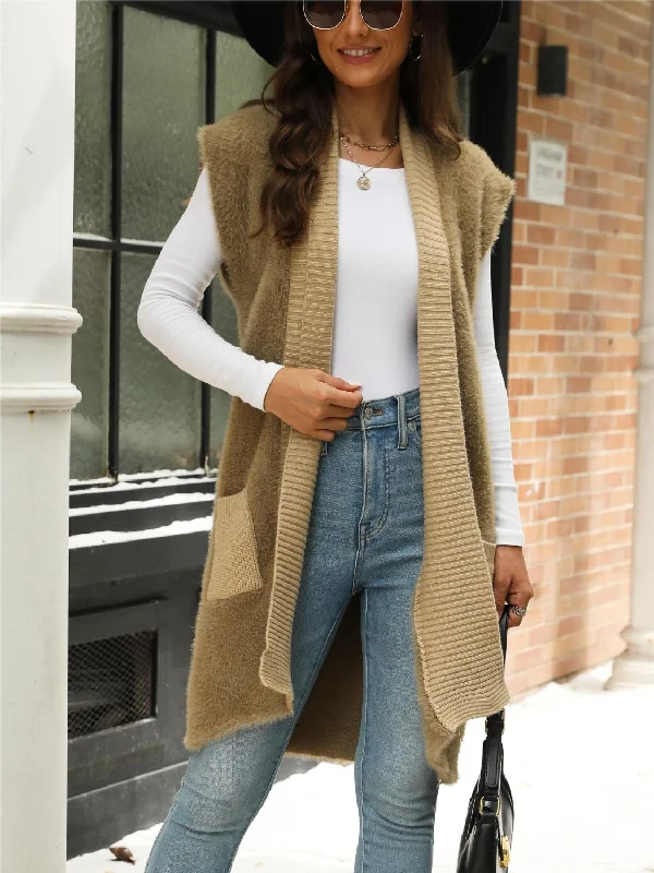 v neck women cardigan to elongate the necklinePocketed Open Front Cap Sleeve Cardigan v neck women cardigan to elongate the necklinePocketed Open Front Cap Sleeve Cardigan