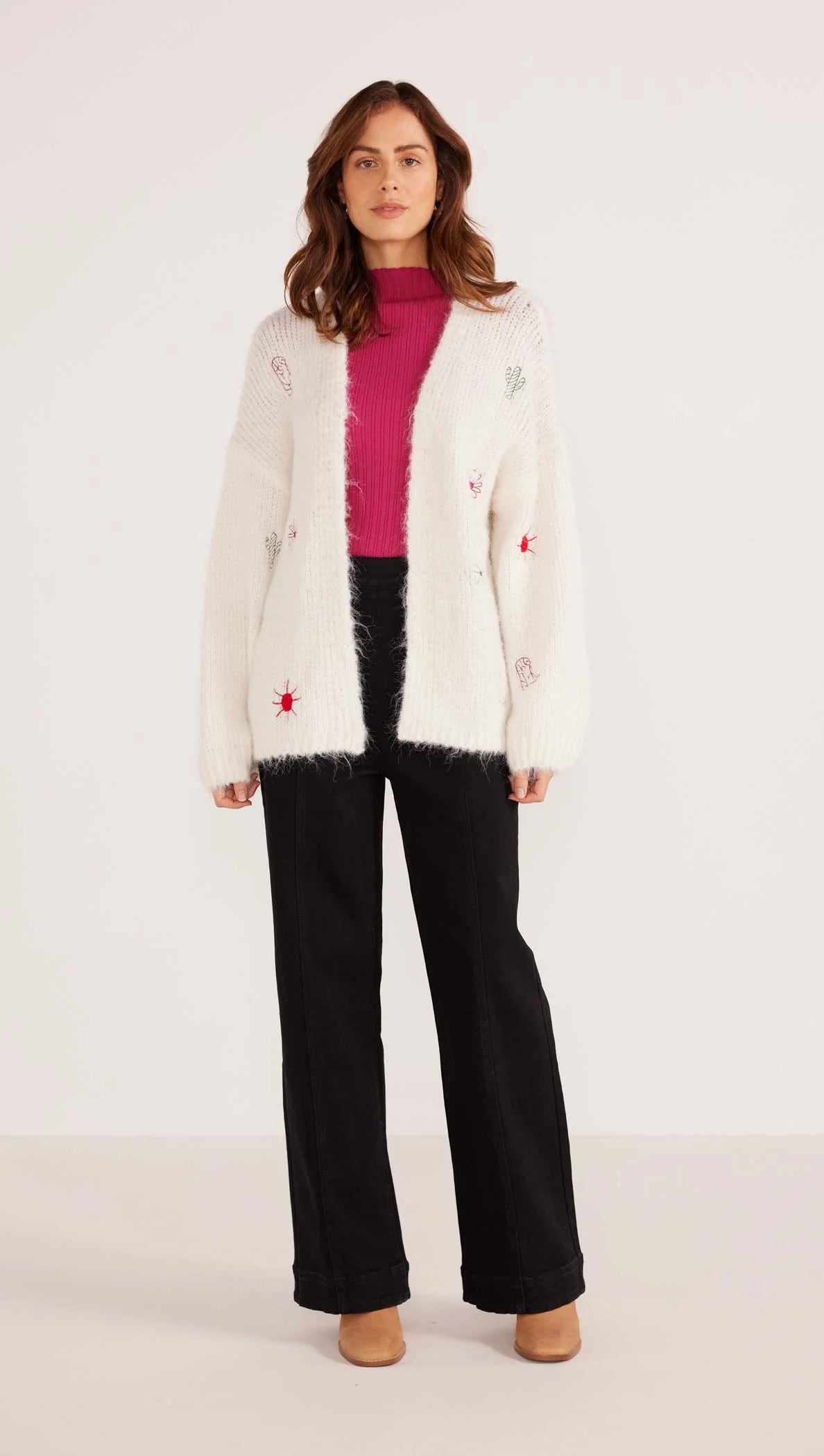 maternity women cardigan for expecting momsRosalie Motif Knit Jumper
