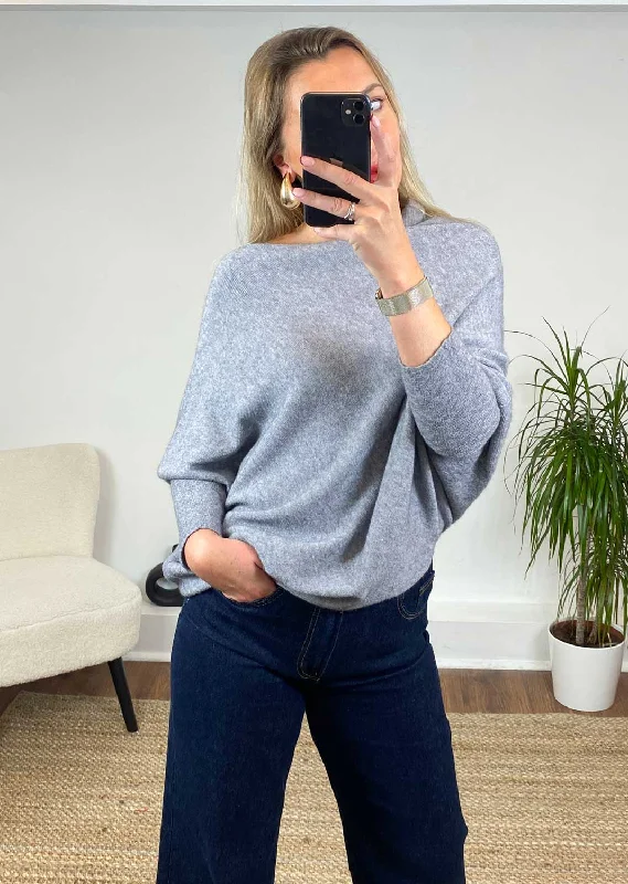 plus size women cardigan for comfortable layeringGrace Asymmetric Knit Jumper in Grey Marl plus size women cardigan for comfortable layeringGrace Asymmetric Knit Jumper in Grey Marl