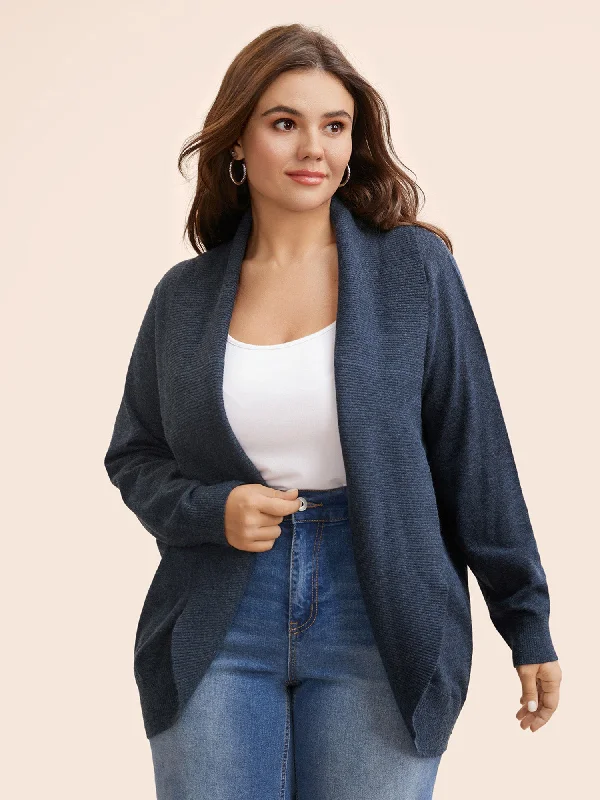 floral print women cardigan for a feminine touchSupersoft Essentials Textured Lapel Collar Cardigan floral print women cardigan for a feminine touchSupersoft Essentials Textured Lapel Collar Cardigan