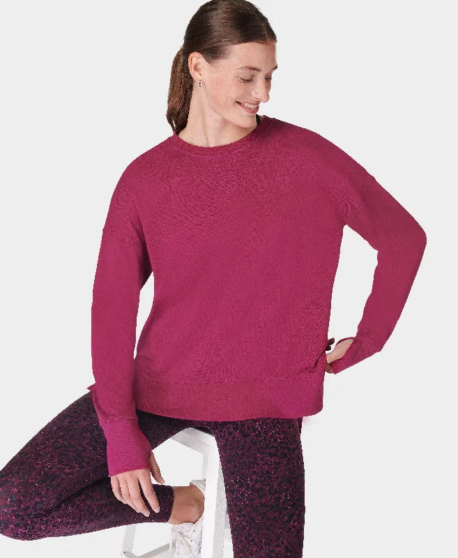 v neck women cardigan to elongate the necklineAfter Class Longline Sweatshir Sb8985 Ruby-Red v neck women cardigan to elongate the necklineAfter Class Longline Sweatshir Sb8985 Ruby-Red