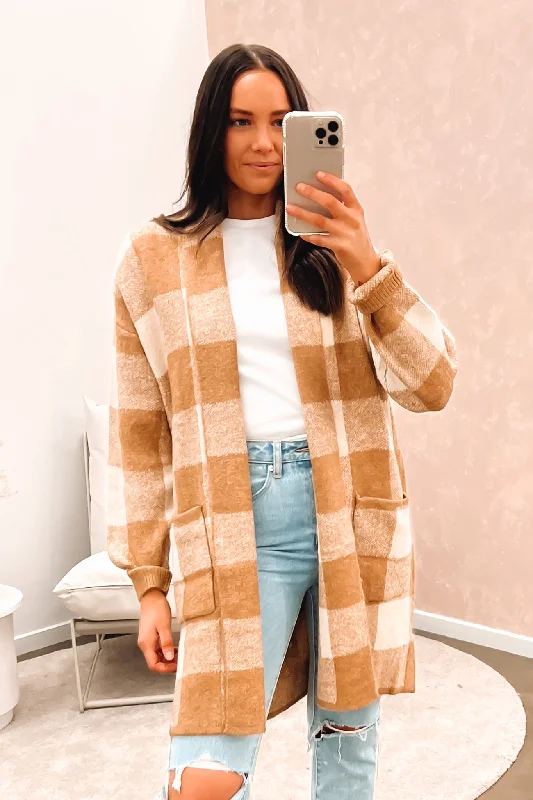 organic cotton women cardigan for an eco - friendly choiceTahnee Cardigan Tan