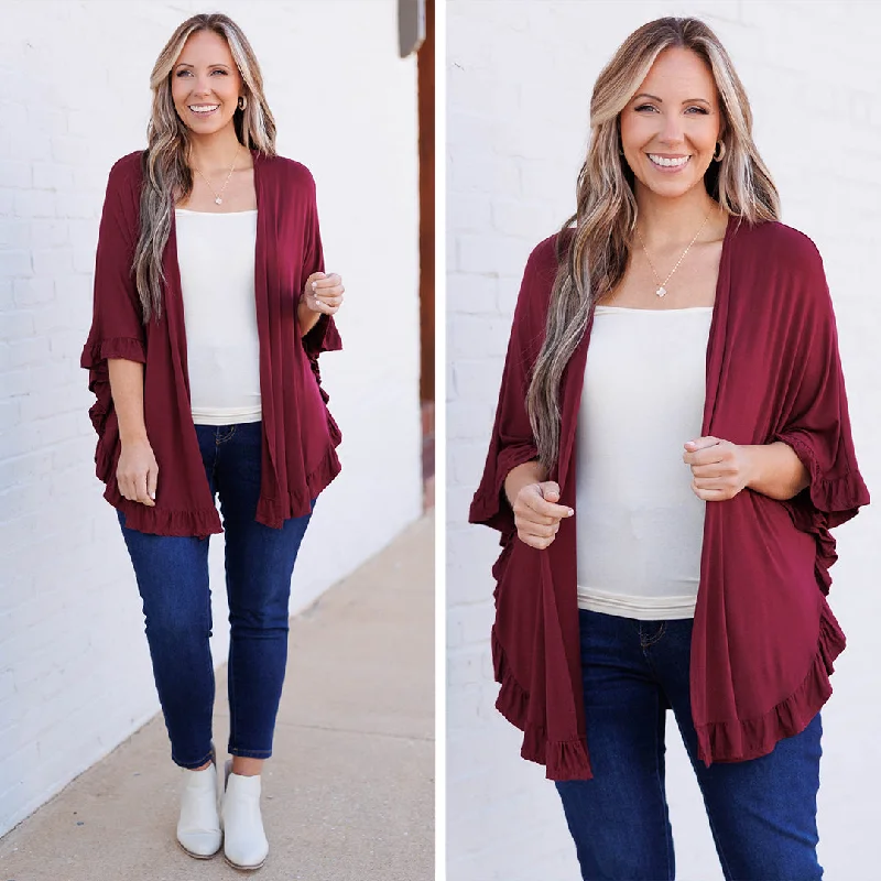 cable knit women cardigan with intricate patternsWish You Were Mine Cardigan, Burgundy cable knit women cardigan with intricate patternsWish You Were Mine Cardigan, Burgundy