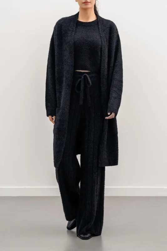 cable knit women cardigan with intricate patternsPLUSH ANGEL CARDIGAN