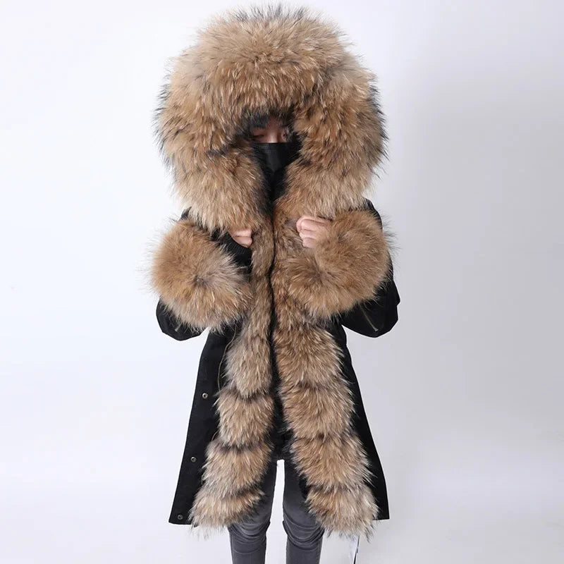 Real Fur Keychains Novelty ItemsWomen's Winter Warm Polyester Real Fox Fur Hooded Collar Jacket Real Fur Keychains Novelty ItemsWomen's Winter Warm Polyester Real Fox Fur Hooded Collar Jacket