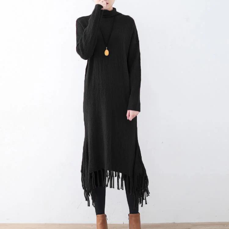 Plus Size Women's Asymmetric Hem Sweater Dresses in Modern Designs2017 black wool sweater dress oversized tassel long knit sweaters Elegant slim long knit sweaters Plus Size Women's Asymmetric Hem Sweater Dresses in Modern Designs2017 black wool sweater dress oversized tassel long knit sweaters Elegant slim long knit sweaters
